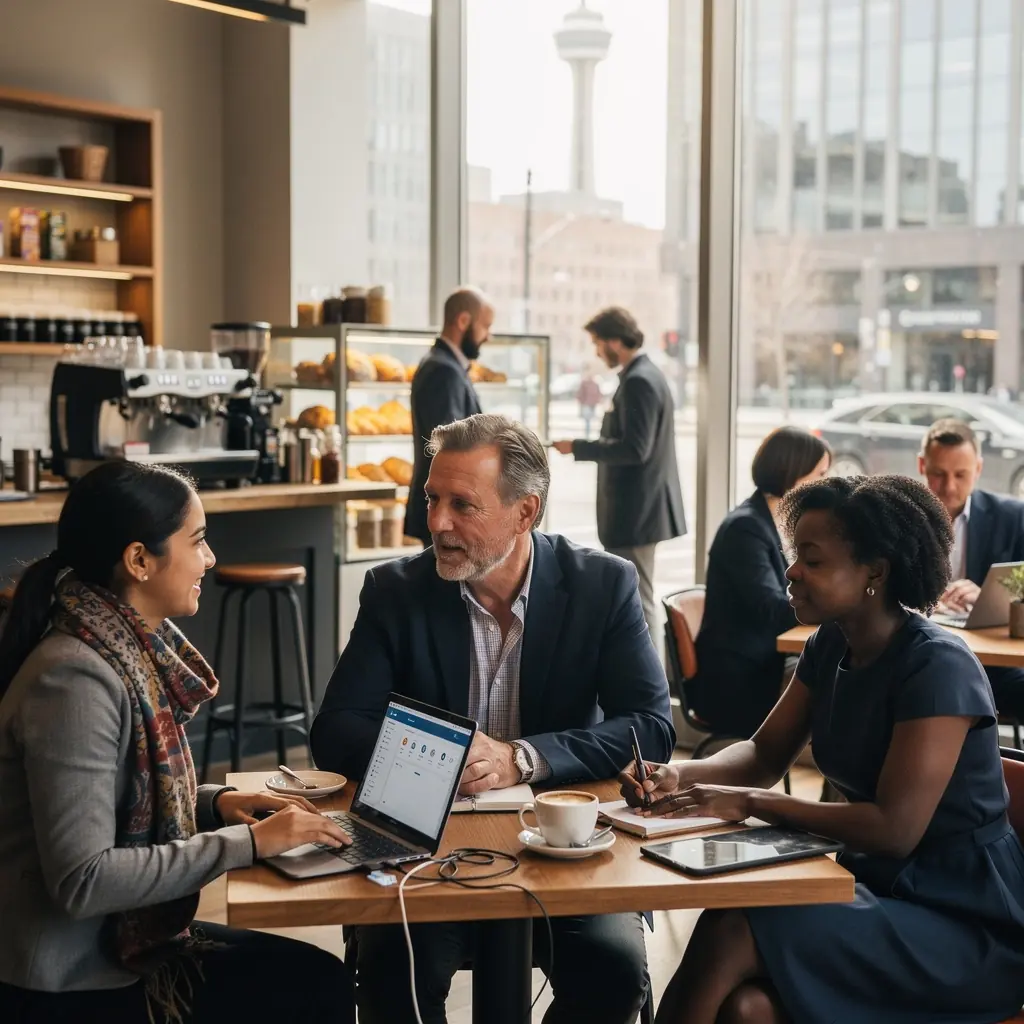 Professional team collaboration